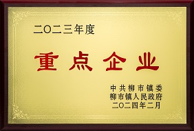 欣靈-2023年度柳市鎮重點(diǎn)企業(yè)
