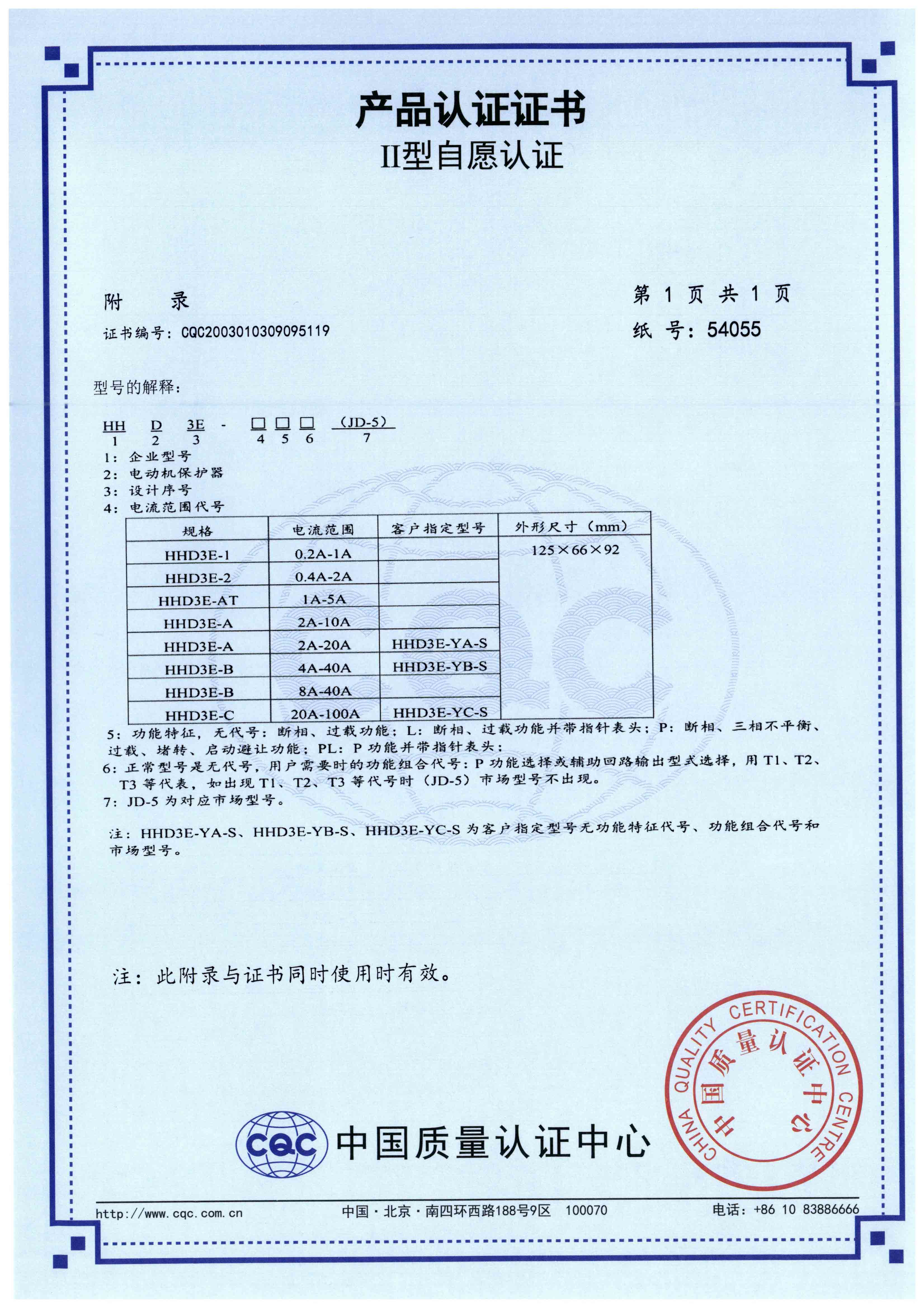 HHD3E 40~400A電動(dòng)機保護器【CQC】-3