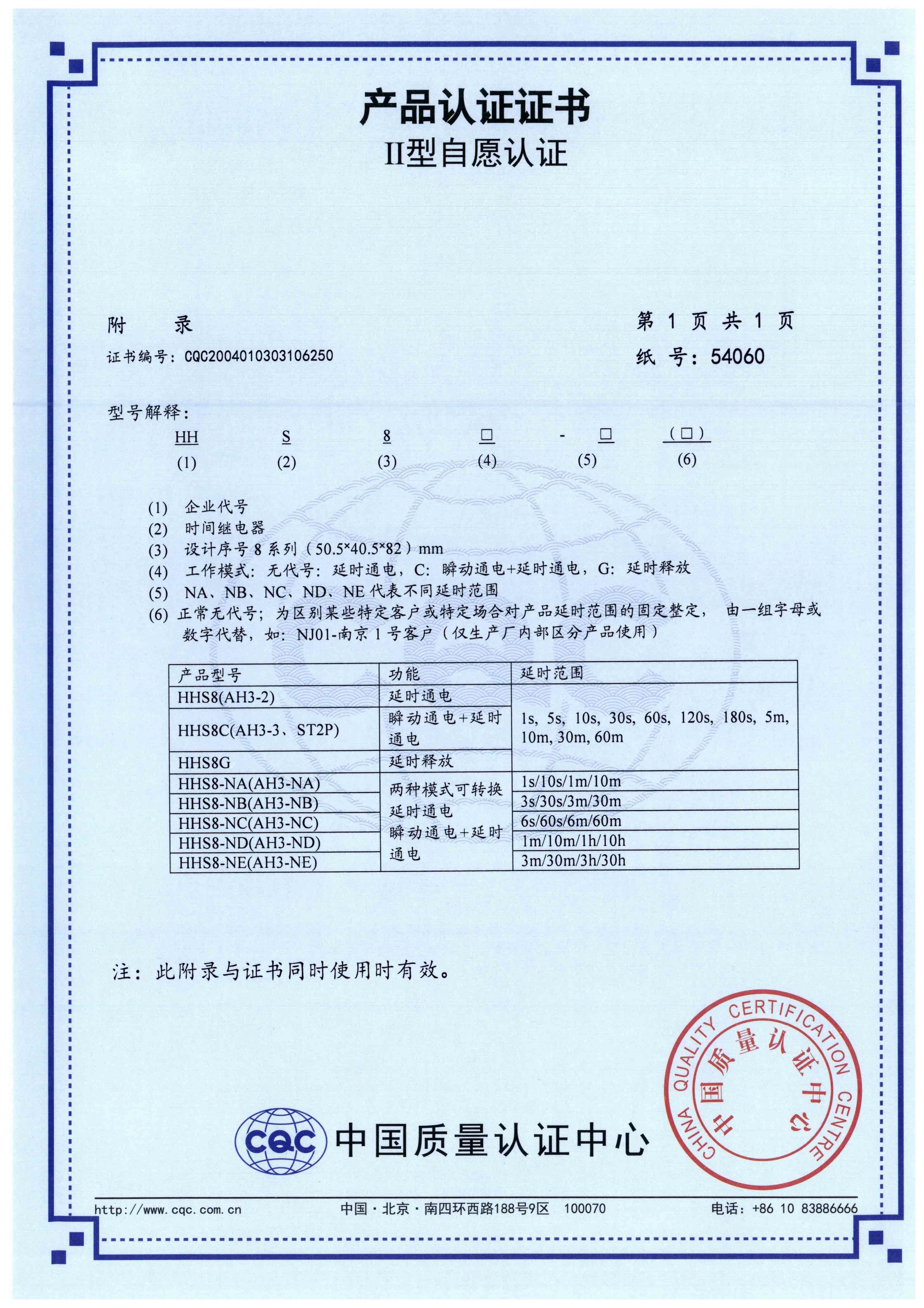 HHS8時(shí)間繼電器【CQC】-3