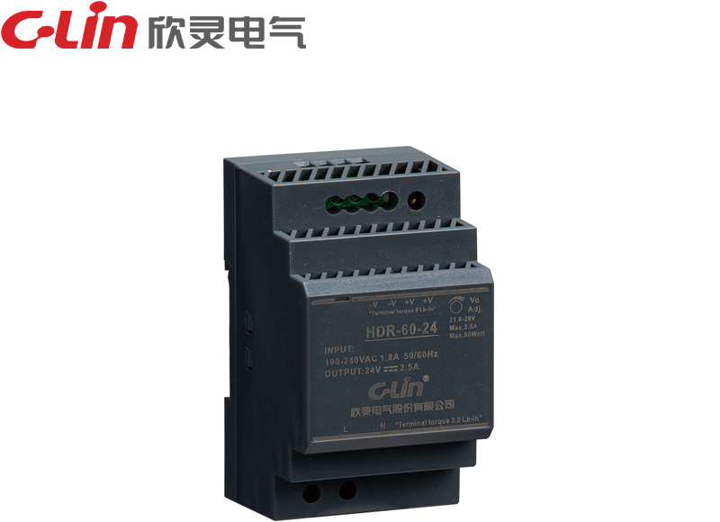 HDR-60W指示燈導軌式開(kāi)關(guān)電源