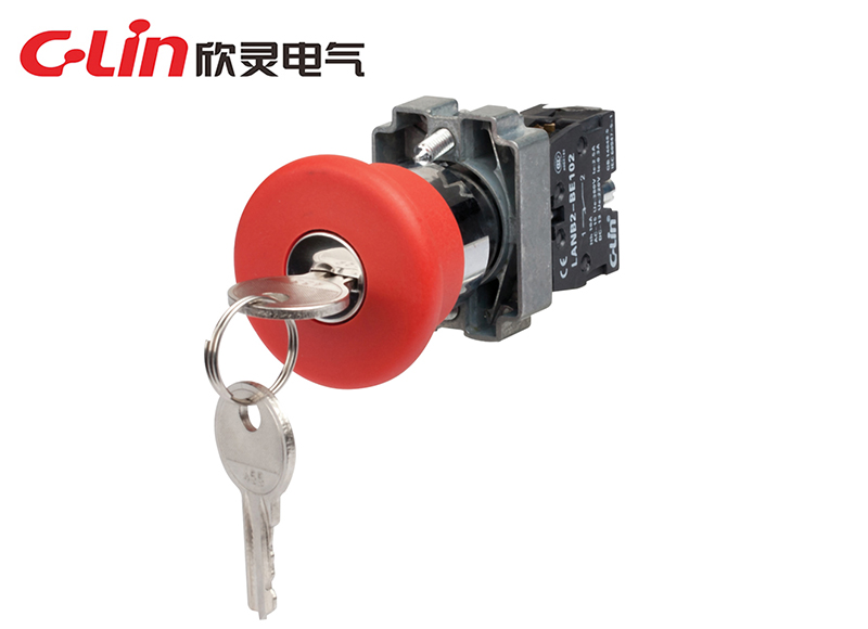 LANB2-BS142帶鑰匙轉動(dòng)復位緊急鈕